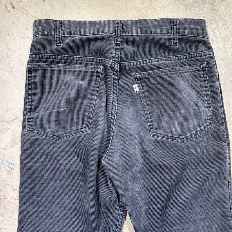 80's~ Levi's リーバイス 519-1558 ブラックコーデュロイパンツ ブラックコーズ フェード 墨黒 白タブ スモールe USA製  W30インチ 希少 ヴィンテージ BA-2047 RM2466H | agito vintage powered by BASE