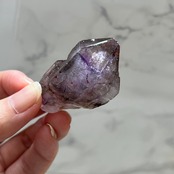 エレスチャルアメジスト2*セイクリッドセブン原石*木製台座付き*天然石インテリア*置き物