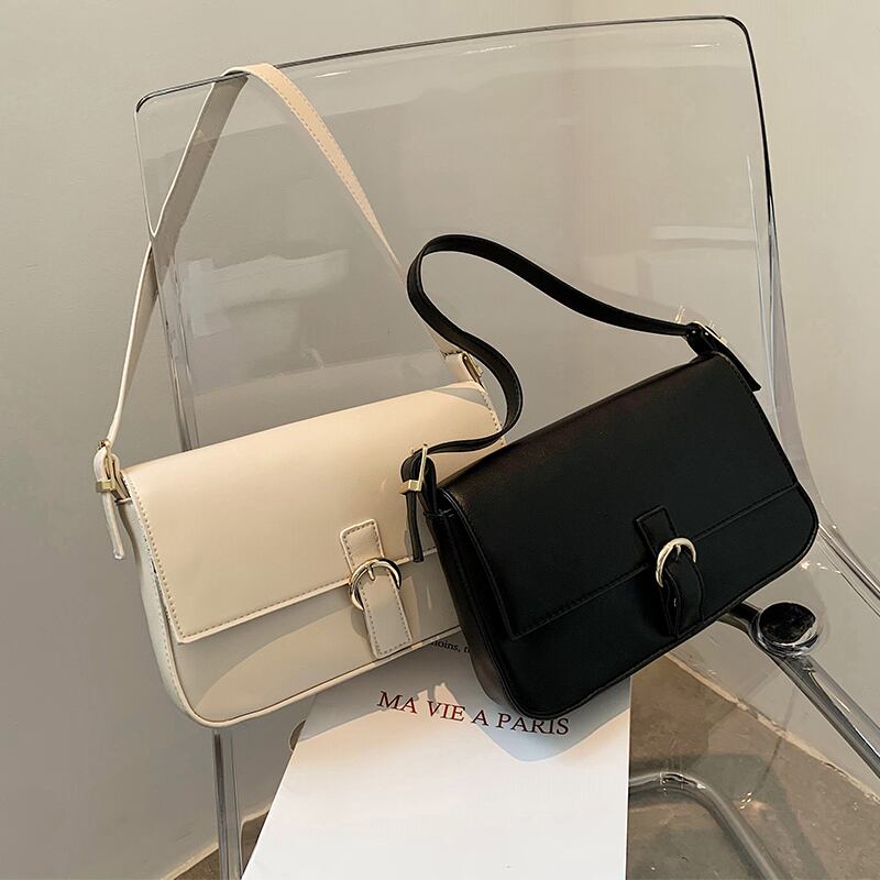 白いバッグ女性の小さなバッグ2020新しい波夏のファッションシンプルなショルダーバッグネット赤い海野生の脇の下のバッグ Tiancai_Wing_Bag8931221