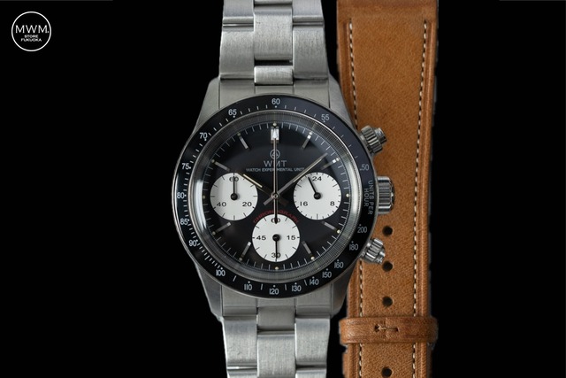 WMT GP1 MKII – Black dial / Metal Bracelet + Leather Strap Set