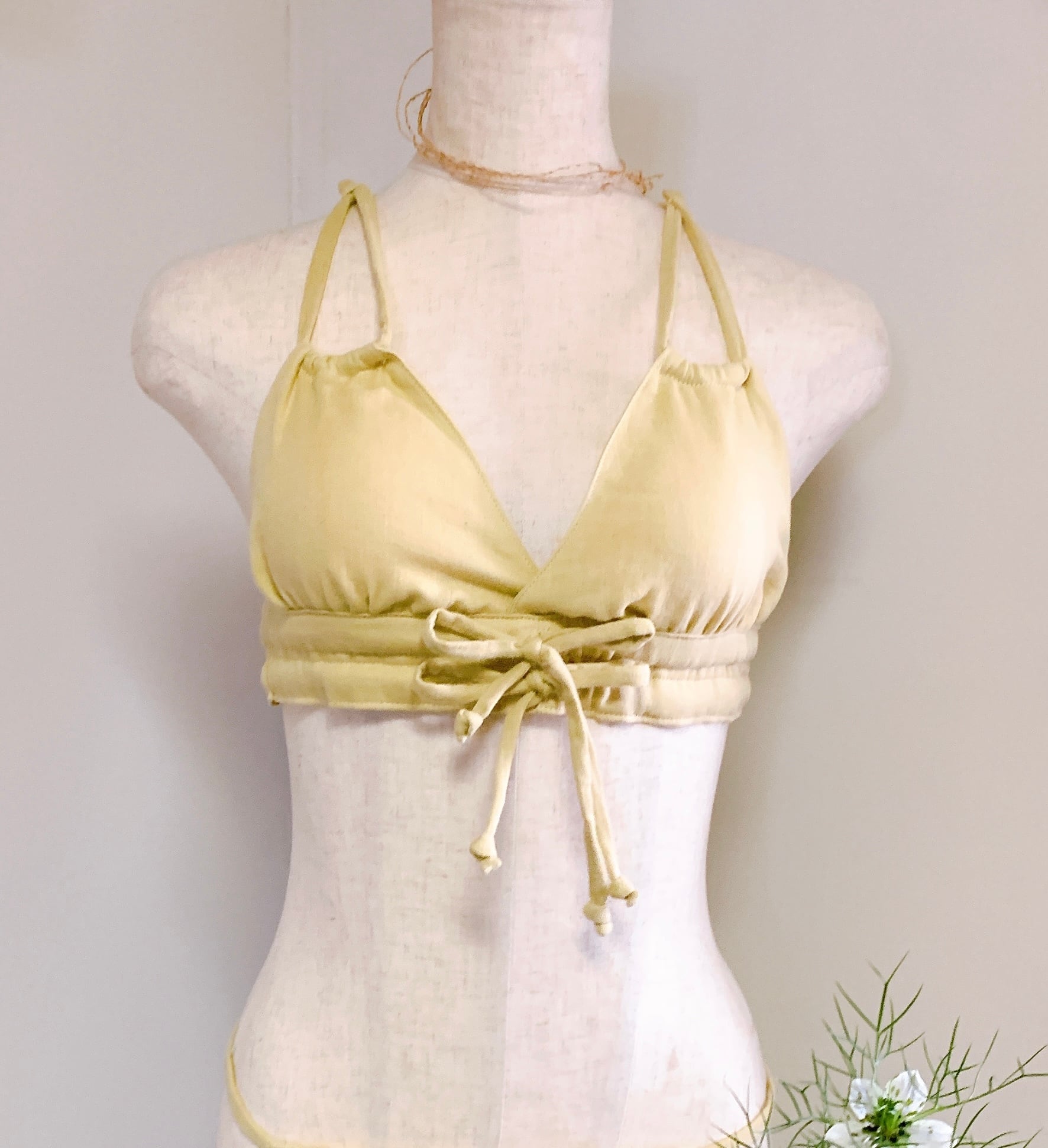 　締めつけない下着　“ゆる〜りブラ“     イエロー　第３チャクラ