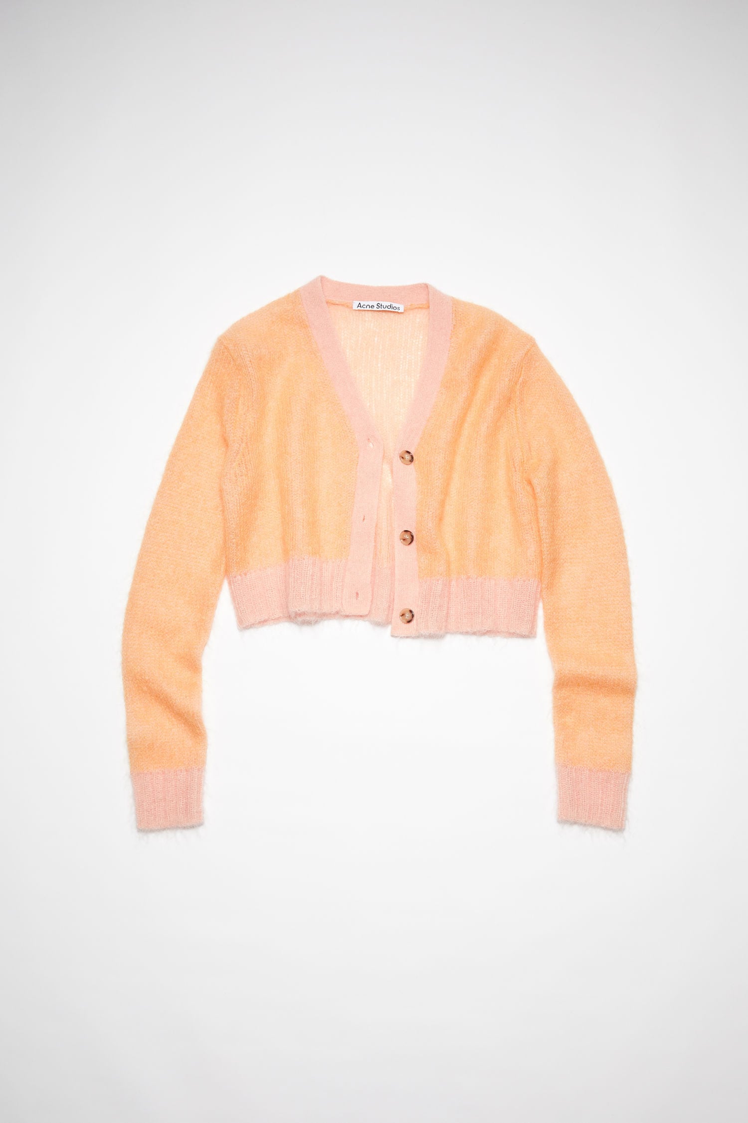 新品　アクネステュディオス　ふわふわモヘヤ　カーディガン　クロップド 新品 アクネステュディオス ふわふわモヘヤ カーディガン