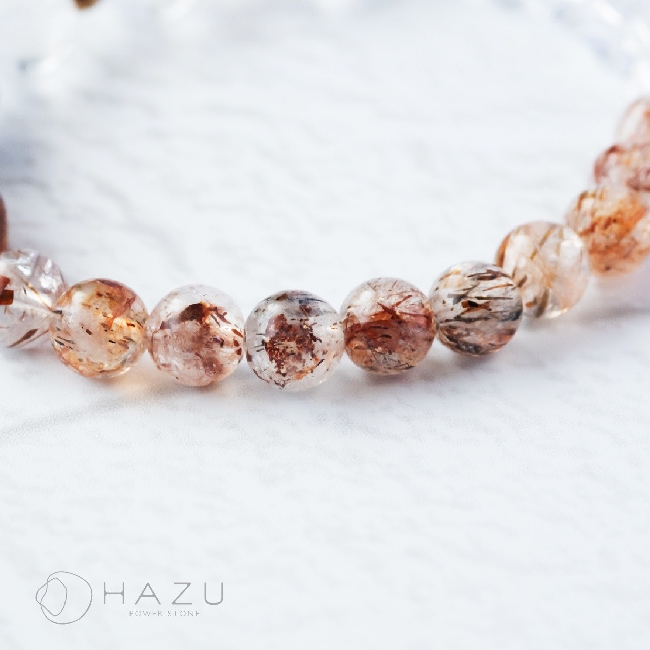 やる気と癒しの神秘的な貔貅ちゃん［フォリエーテッドマイカインクォーツ／水晶／水紋天珠／ヘマタイト］