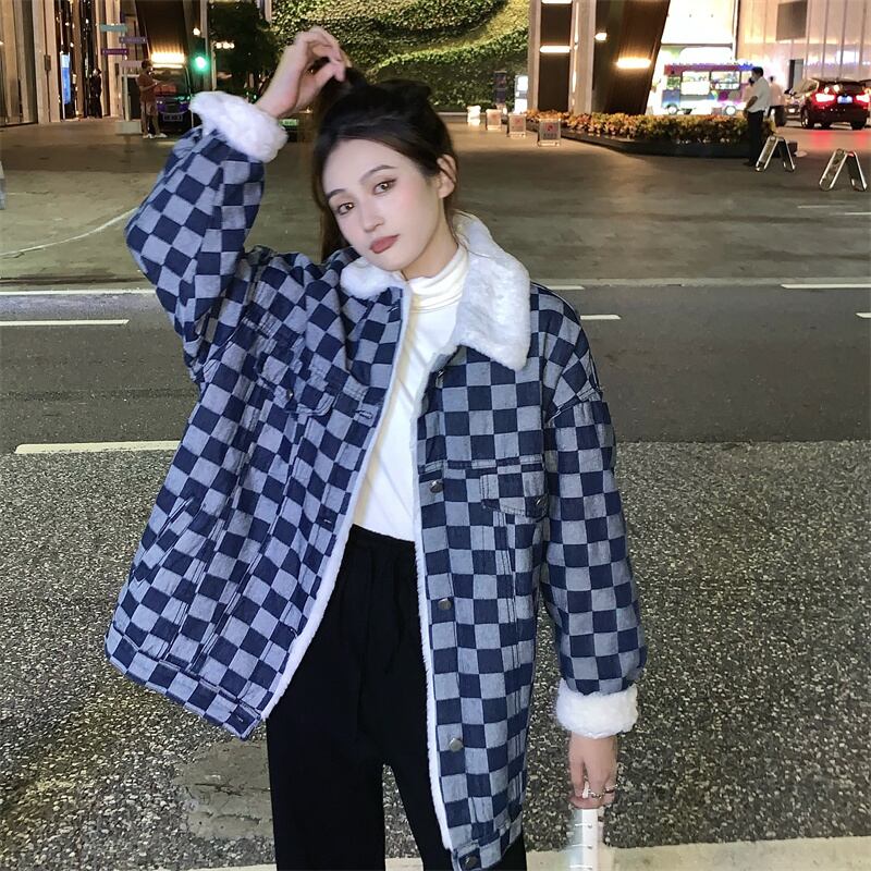 スタンダードベルベットジャケット ウィンタールーズコート コットン レトロ 冬物 萌量不足57885841741