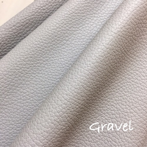 【☆再入荷☆】36cm×20cmカルトナージュ用イタリア製本革 gravel(やや薄めグレイ）