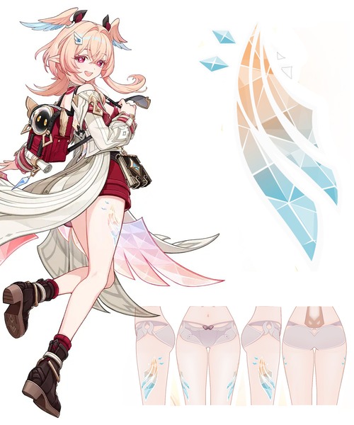 コスプレアイテム プリントオーダー タイツ 120デニール タイツ ストッキング 2足セット ★原神/リンネア 等 ★受注品★