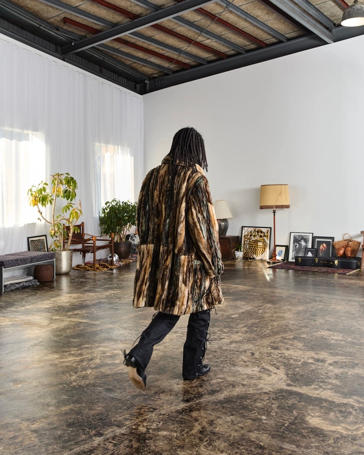 SUGARHILL | FUR COAT | BLACK & GREEN | HOWDAY