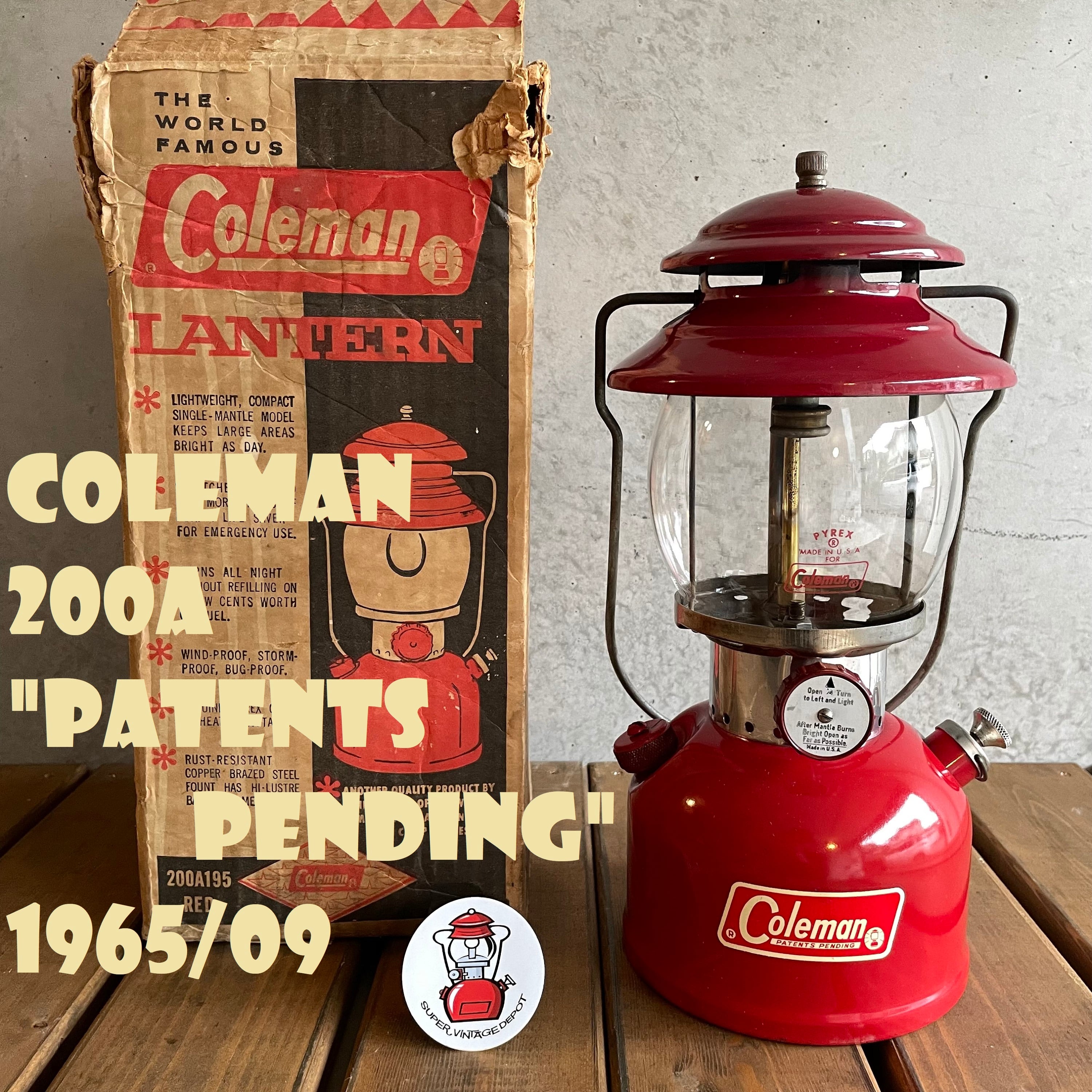 2021年レディースファッション福袋 コールマン Coleman ランタン 1960年9月 200A 美品 イエローボーダー 整備済み 