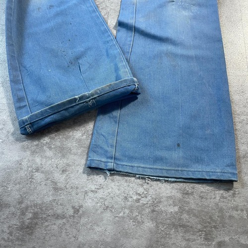 70s 80s Dickies フレア チビタグ デニム USA製 詳細写真12