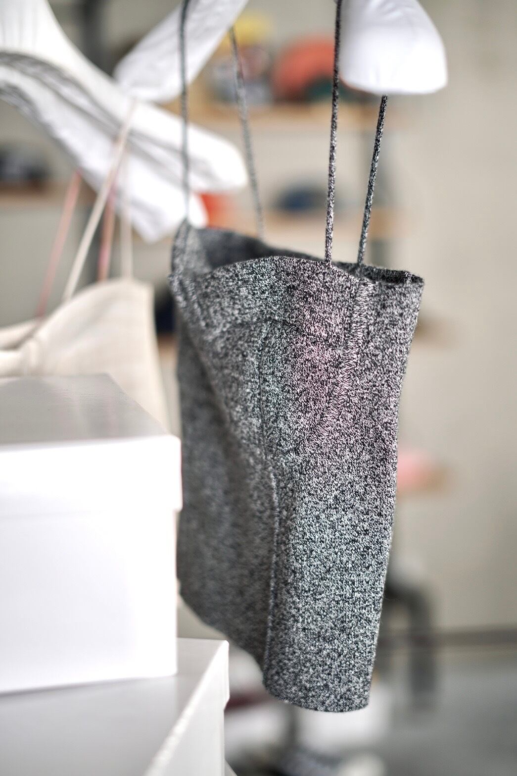 Mediam/ Melange Knit Bustier ( Ecru , Pink , Black ) | JUQUI Online