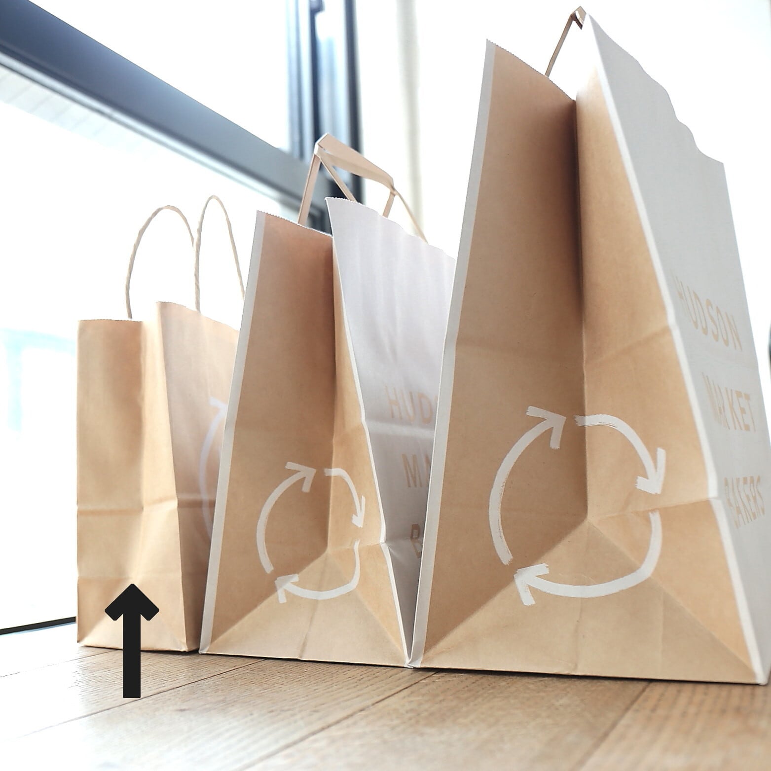 STONE  ロゴ入り紙袋 5枚セット Sサイズ ロゴ入り紙袋2枚 | HUDSON MARKET BAKERS