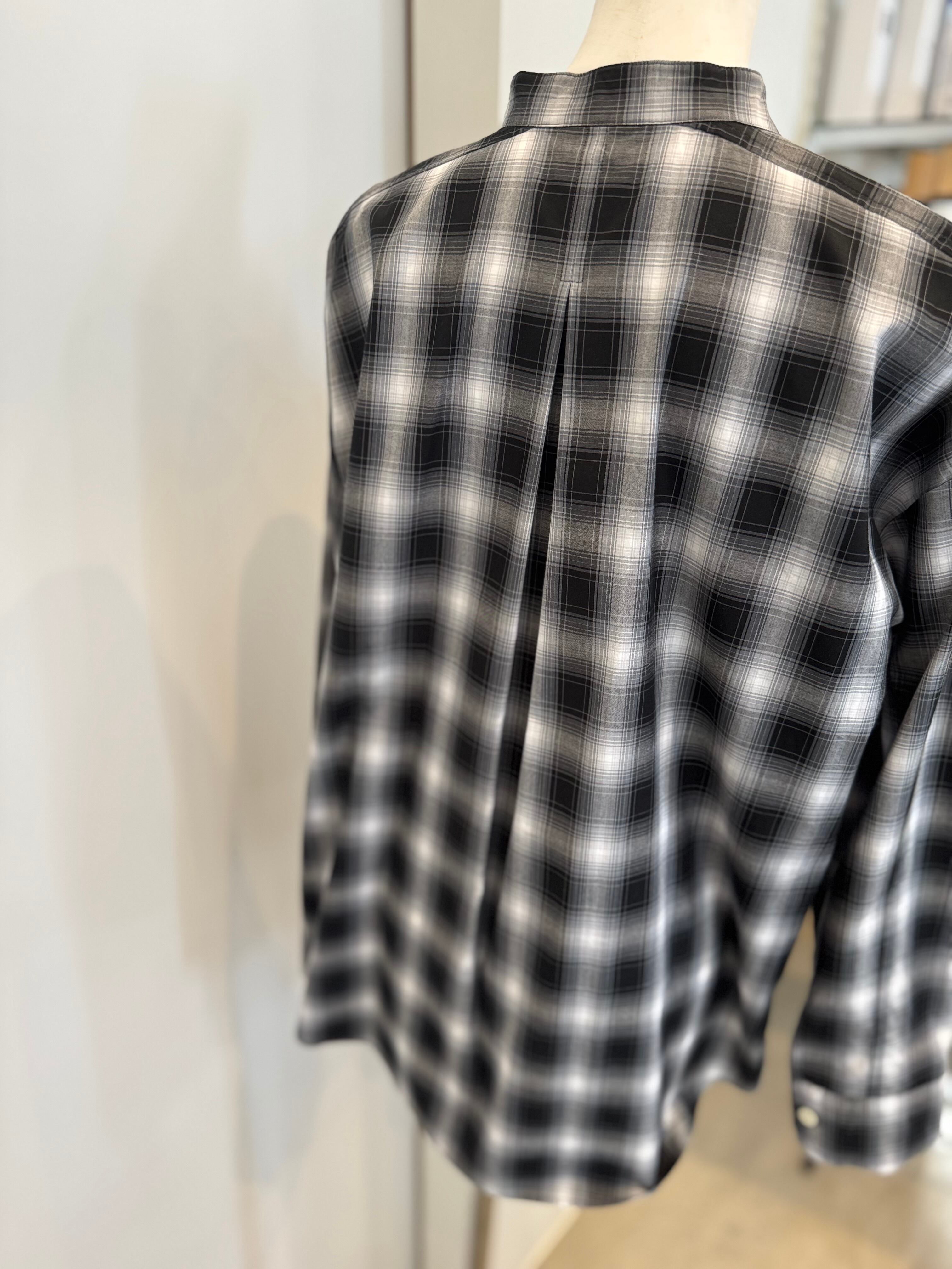 【PASSIONE】パールボタンチェックシャツ