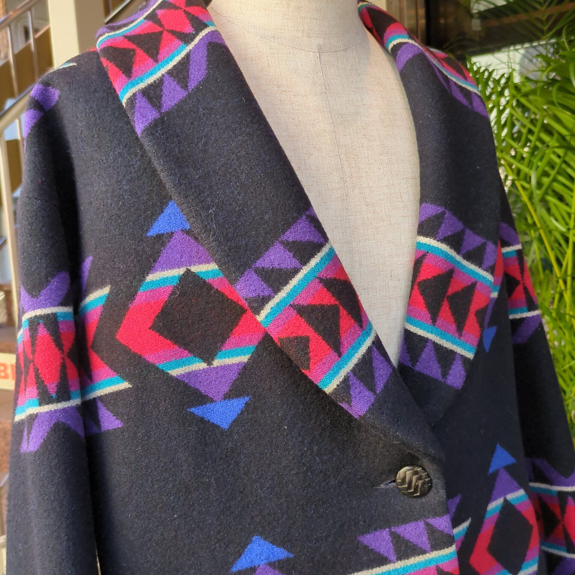 80〜90's “PENDLETON by knock abouts” “Native pattern” Wool jacket