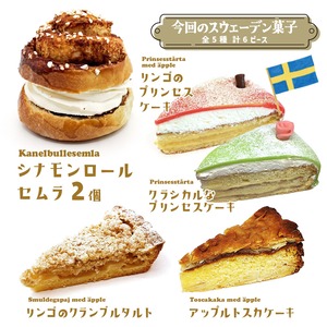 【2026年10月4日（日）12時より】《★冷凍配送》「シナモンロールセムラを中心としたスウェーデン菓子セット」