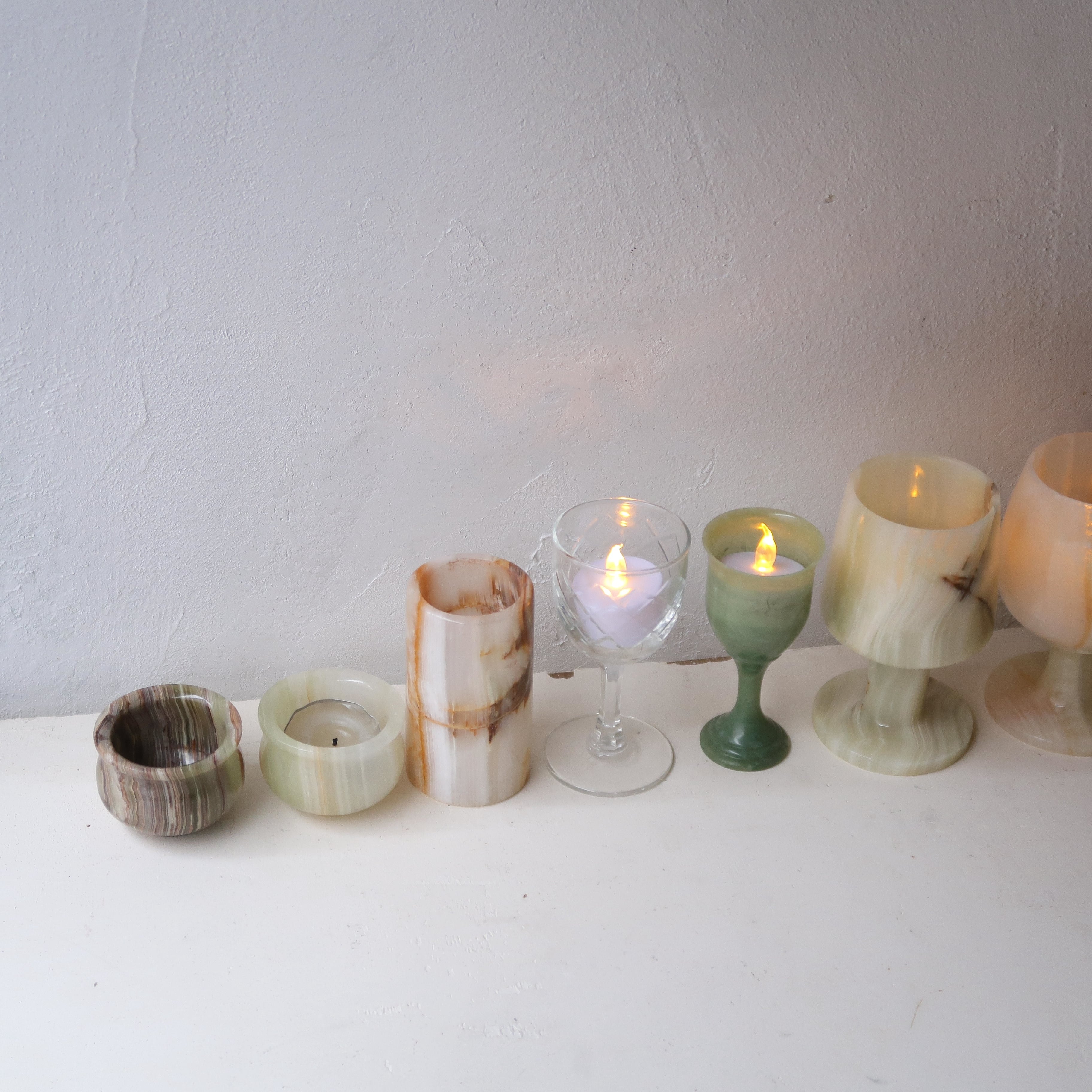 ミニグラスのキャンドルホルダー | SUISUI