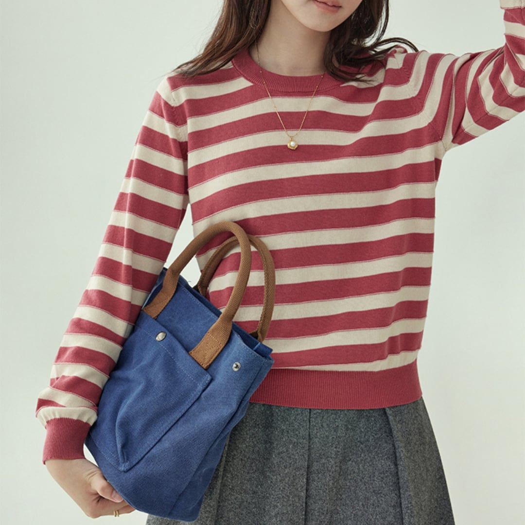 cotton striped pullover
