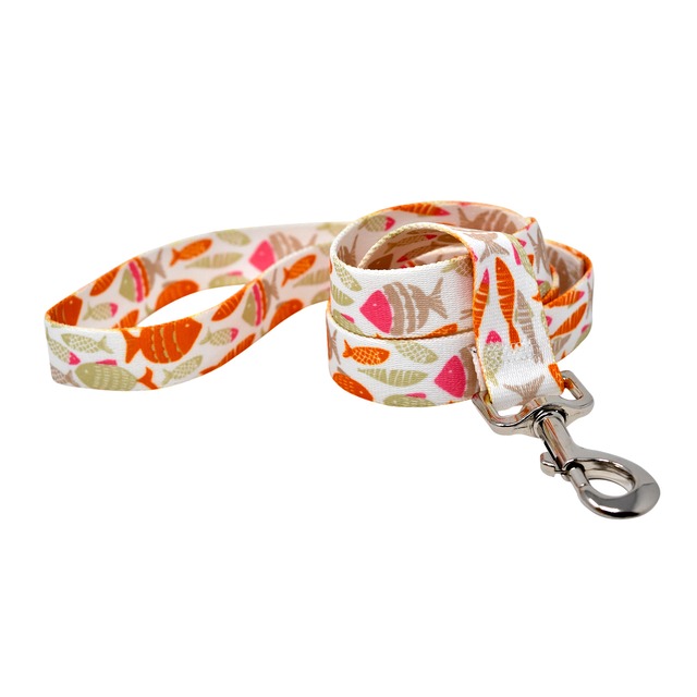 Go Fish Grapefruit 首輪＋リードセット  Mサイズ - Yellow Dog Design