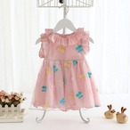 さくらんぼのフレンチスリーブワンピ