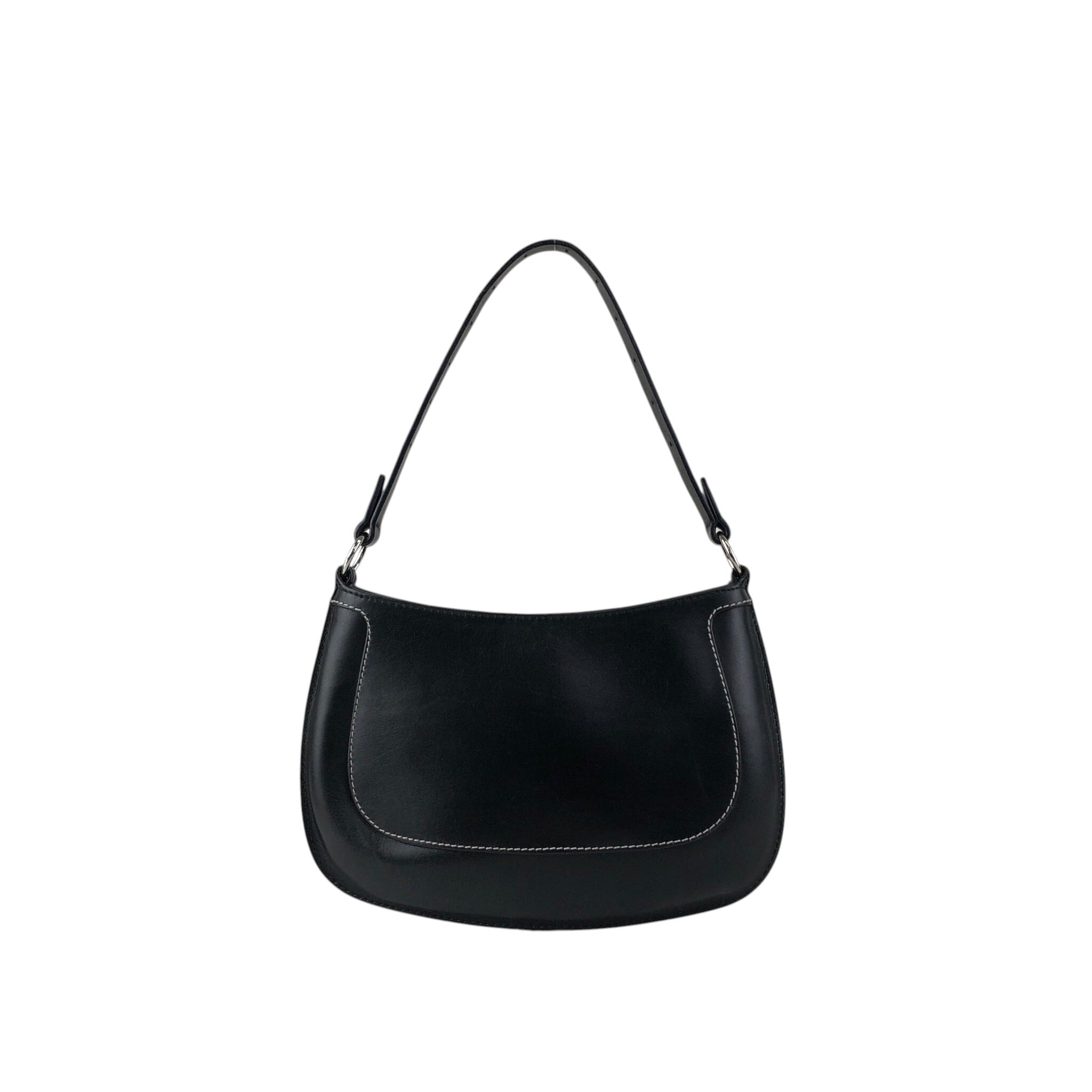 LOEWE ロエベ ハンドバッグ ブラック ロゴ サークルモチーフ レザー