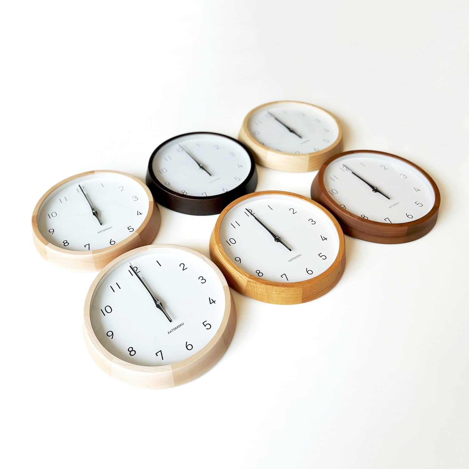 KATOMOKU muku clock 13 H.メープル km-104HM 掛け時計 | 加藤木工株式