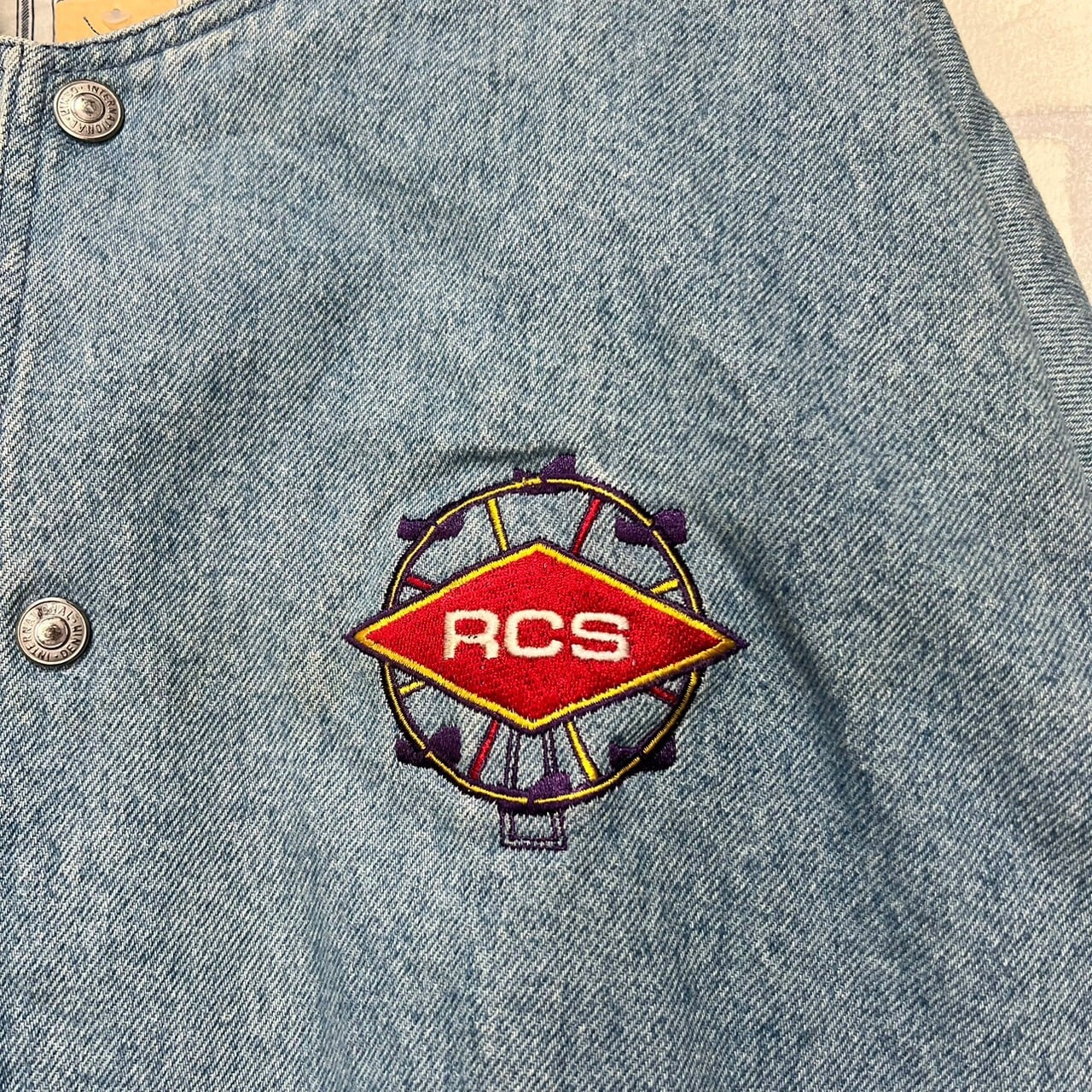 INTERNATIONAL DENIM デニムジャケット XL 刺繍 スタジャン | 古着屋 