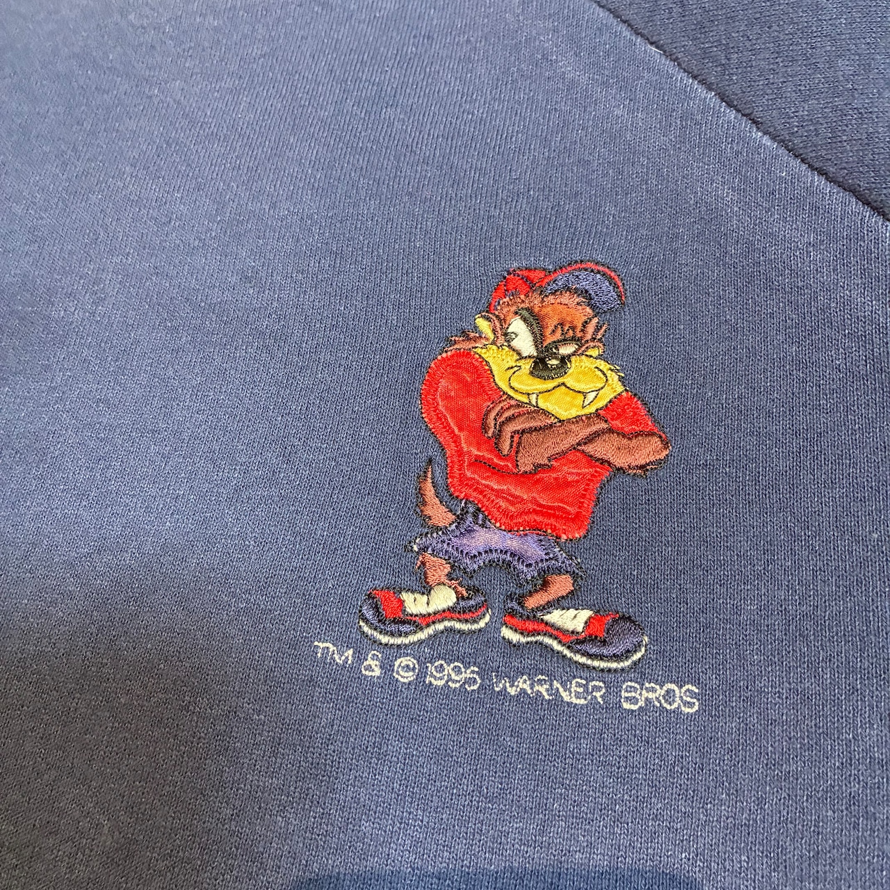 90s USA製 Hanes LOONY TUNES TAZ ヴィンテージスウェット タズマニアンデビル