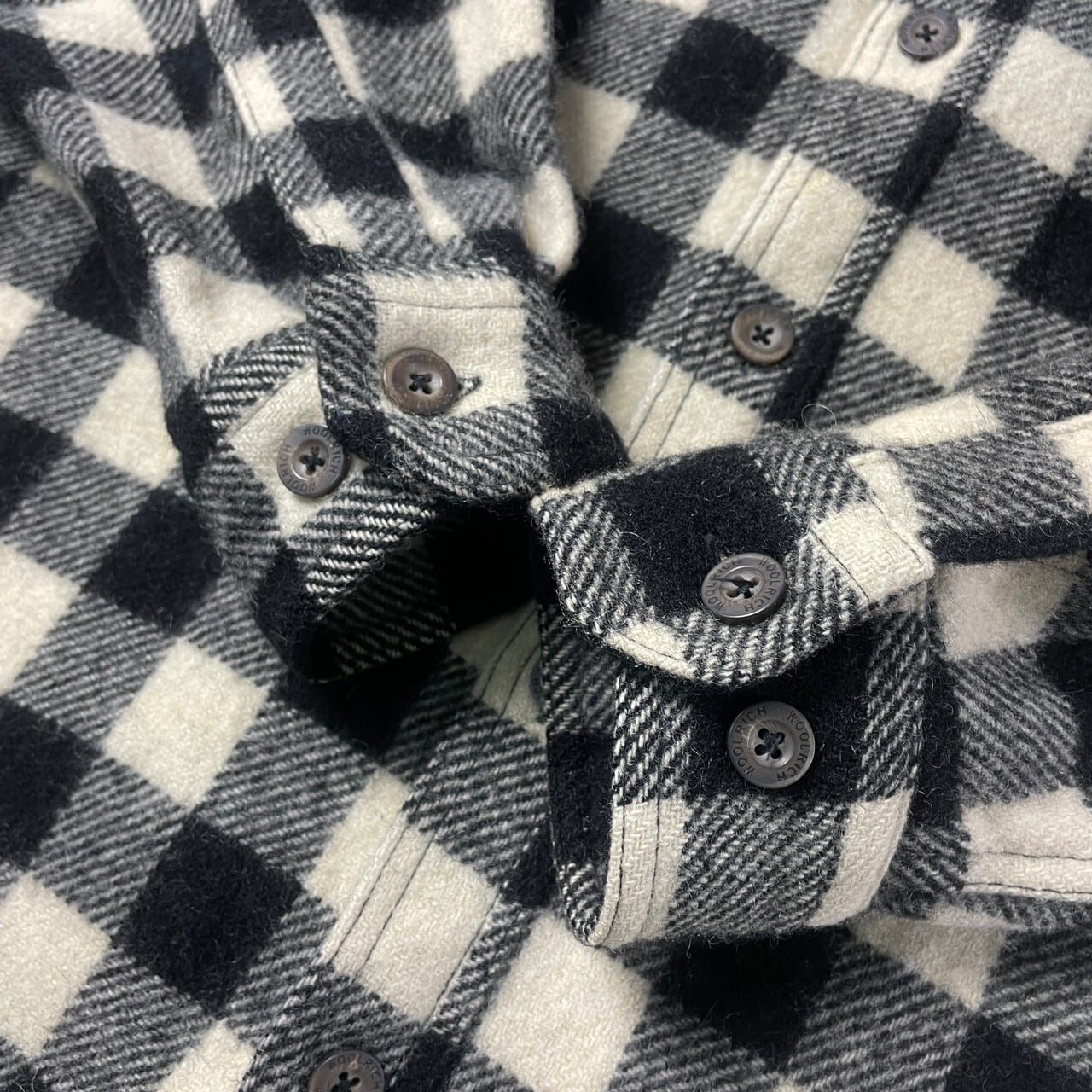 60s woolrich ウールリッチ　ブロックチェック　ネルシャツ