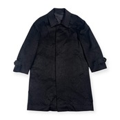 カシミヤ100% INTIMAGE インティメージ ステンカラー コート L/ダークグレー ブラック系 メンズ