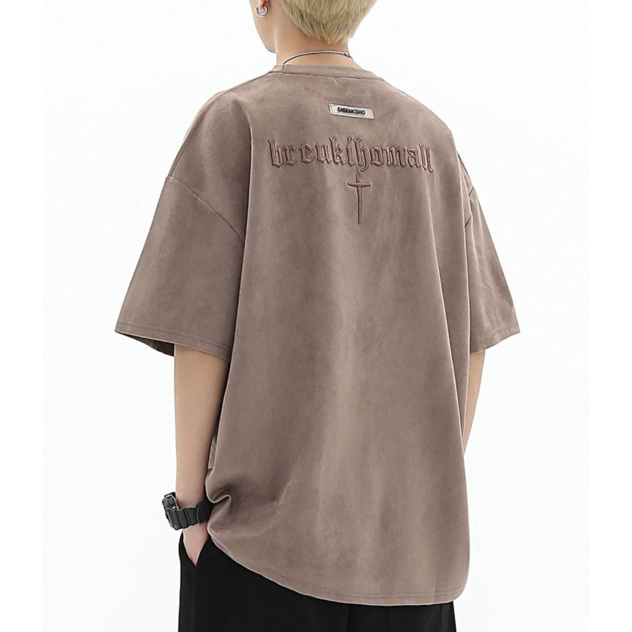 アートロゴクロスモチーフハーフスリーブTシャツ 3col   A00012