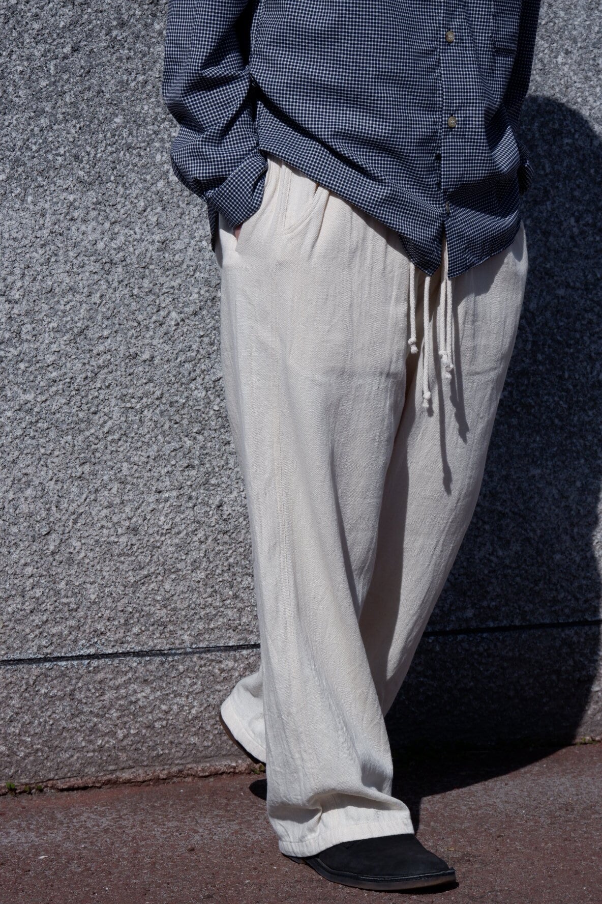 A MACHINE Grading 130 Pants (Ecru) | sieni -Online Store-