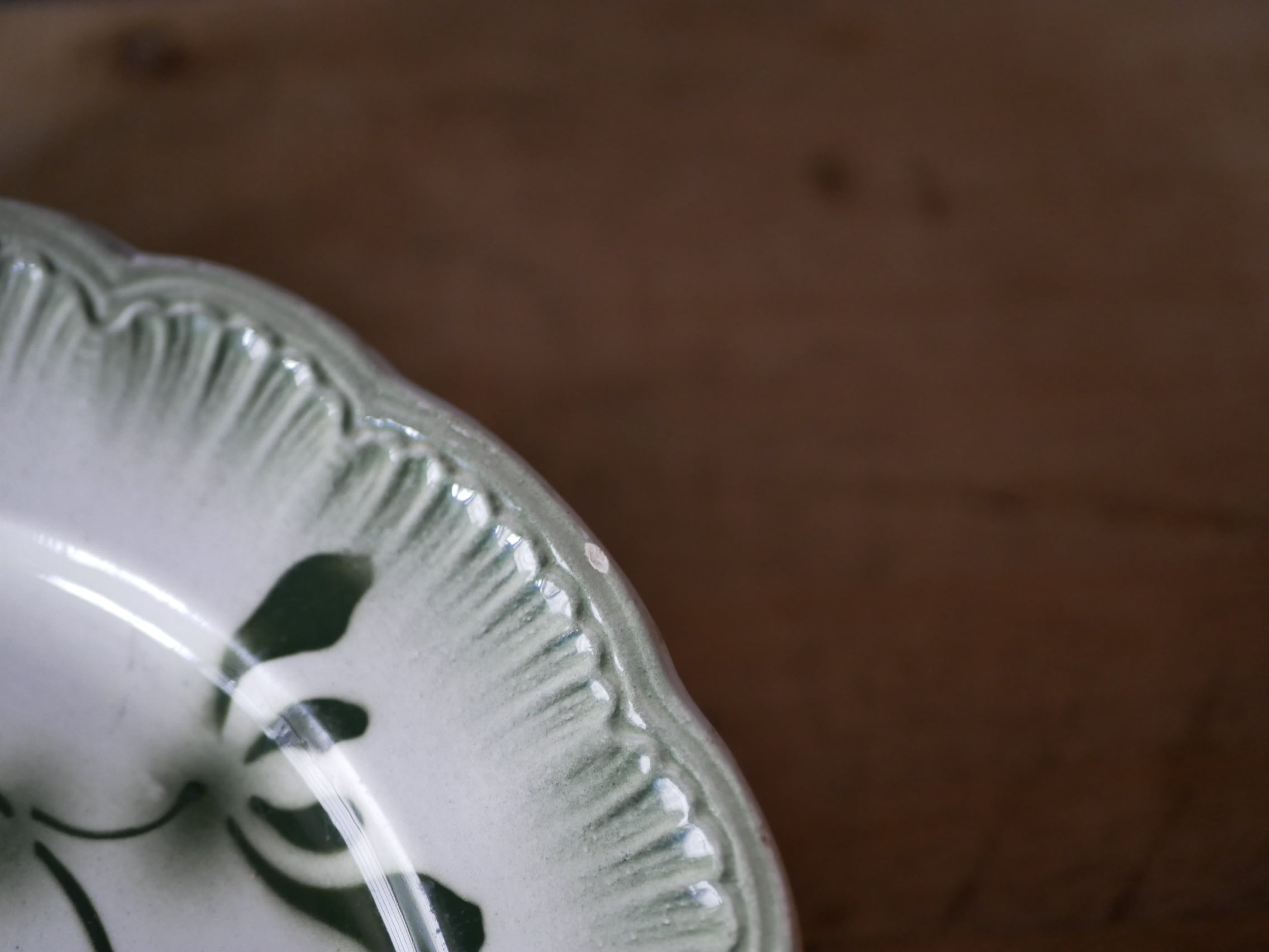 宿り木 ヤドリギ アンティークプレート デザートプレート ブロカントの