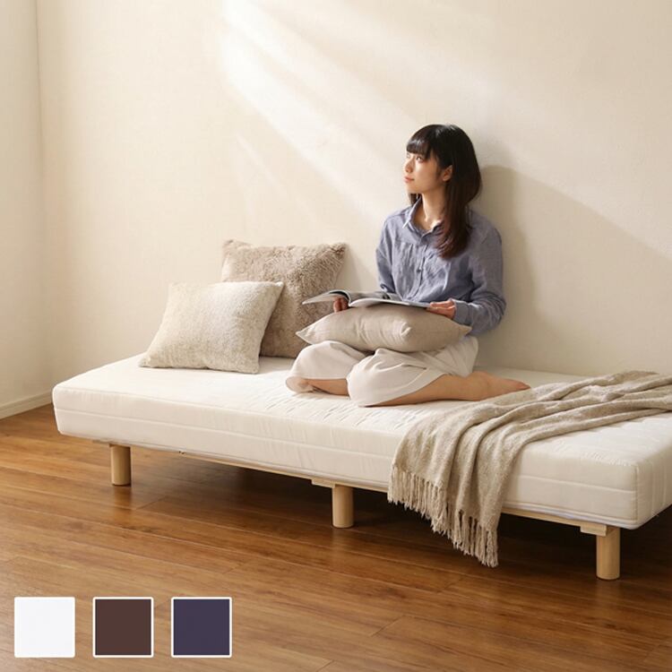 新発想で搬入も組立カンタン やわらかな寝心地 脚付きロールマットレス ポケットコイルスプリング セミシングル