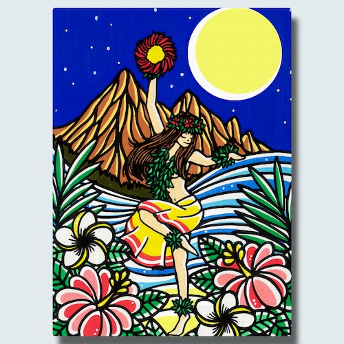 Art Panel F4（Night Hula Girl）