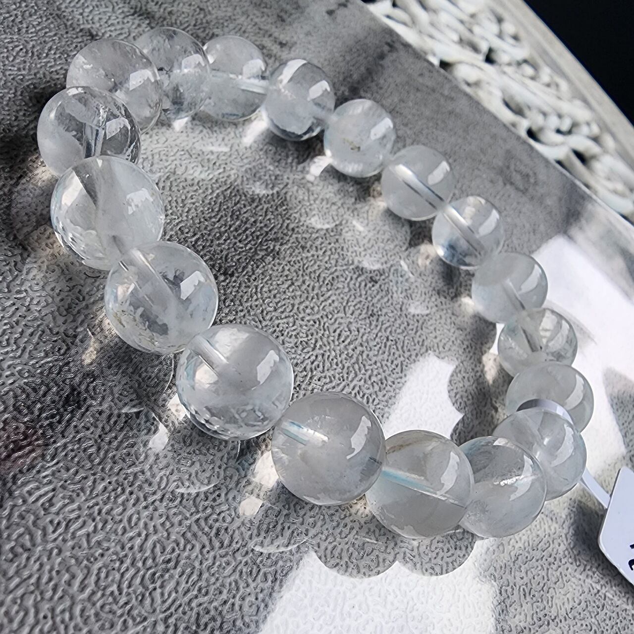 CT269《no.7》】高品質ホワイト セリサイトインクォーツ 天然石