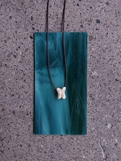 Noi × Bababa／ceramics charm necklace short