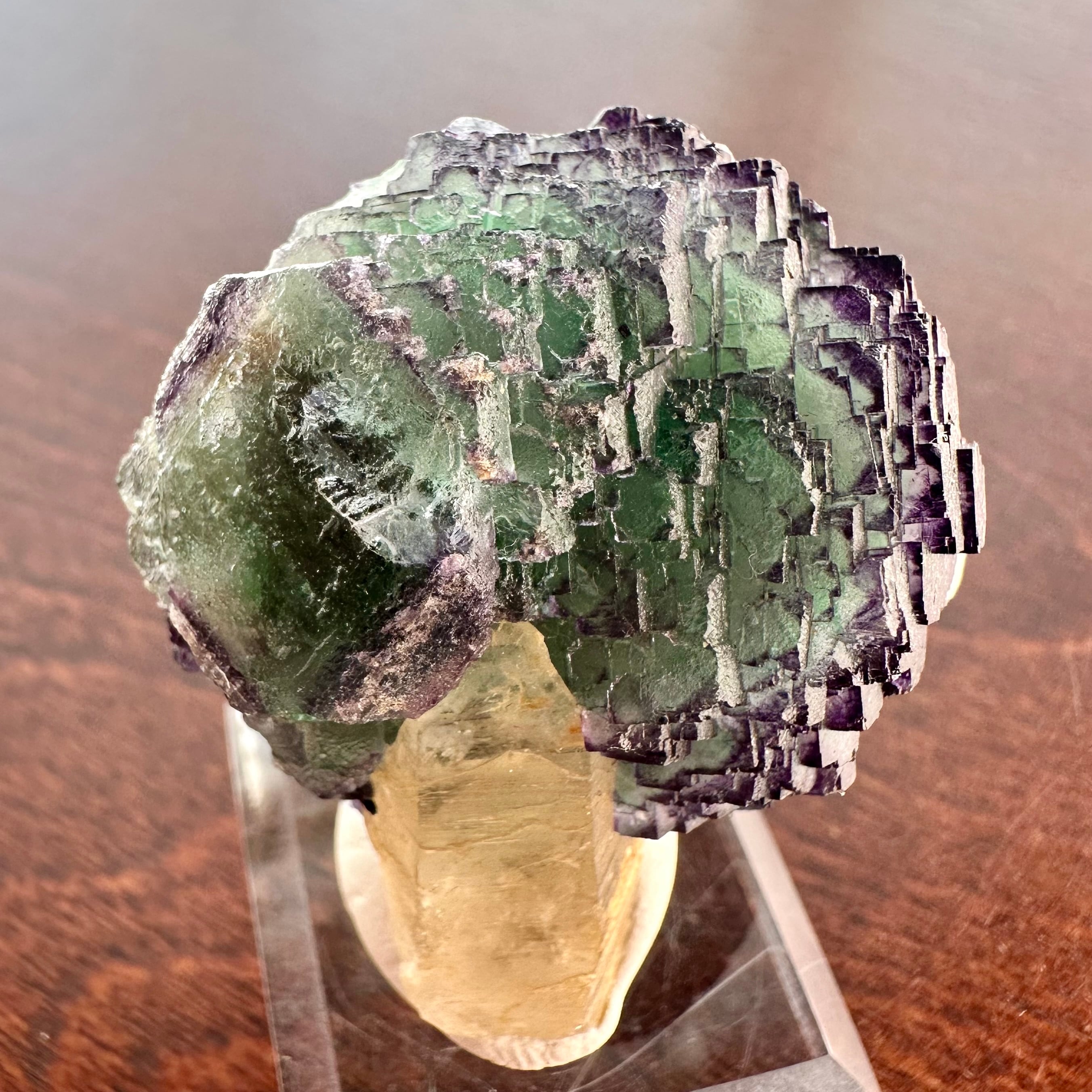 フローライト / クォーツ【Fluorite with Quartz】ナミビア産