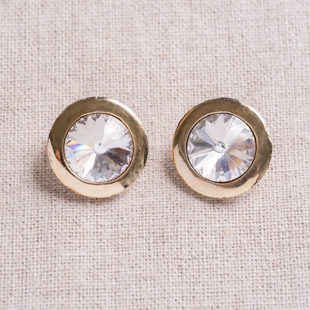 Valentine's Day Marche: Gold & lucite abstract earrings