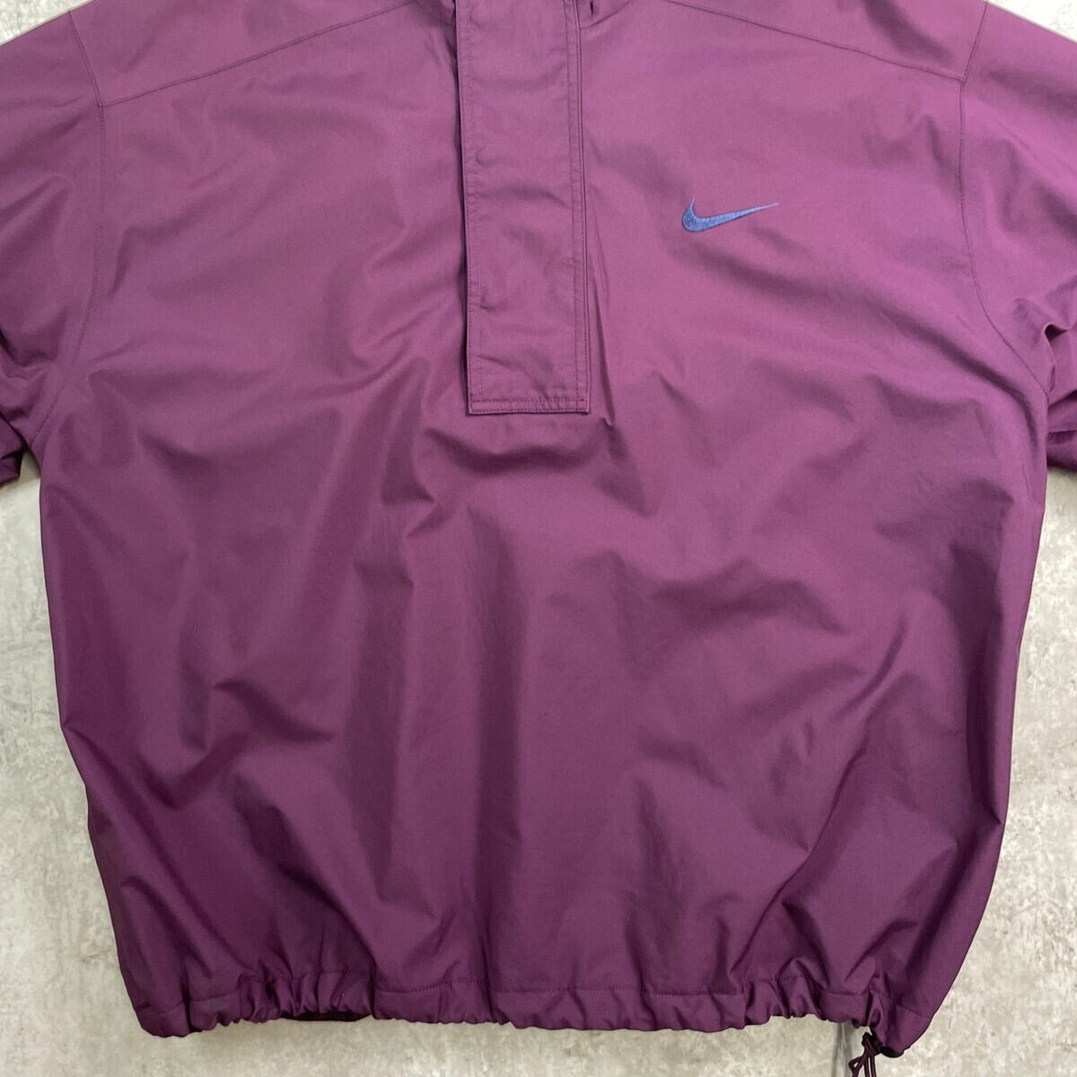 NIKE GOLF 00's ロゴ刺繍 良質生地 XLサイズ 古着プルジャケット 031fedb2c4d17356445aed7e3e9478