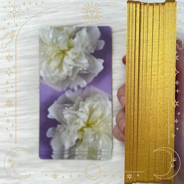 【正規品タロットカード】希少色✨癒しラベンダー色×金箔のプレミアム仕様のタロット 予約商品】✓公式正規品✓SOUL CARDS TAROT DECK LAVENDER LUCK