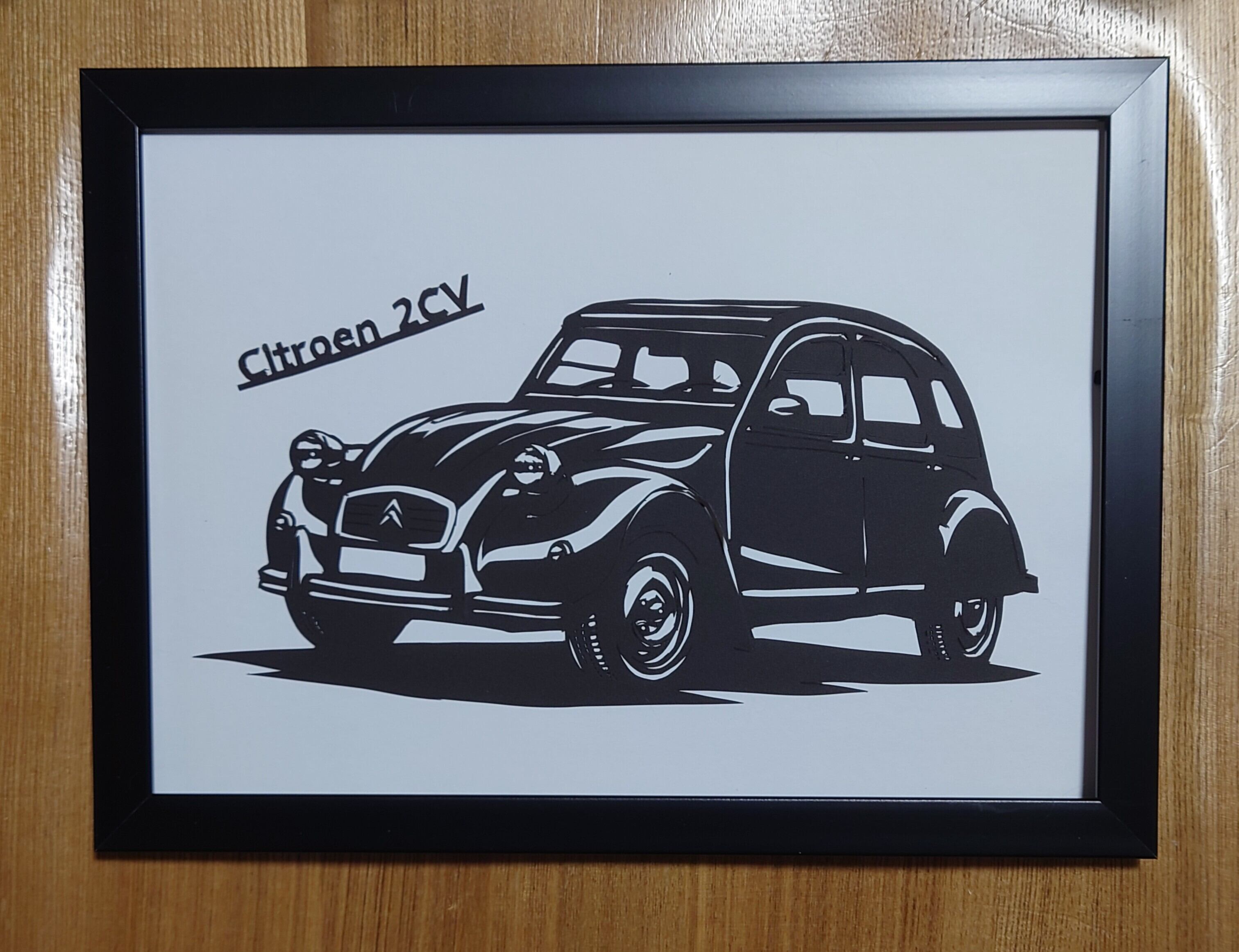 切り絵 TOYOTA スプリンタートレノ AE-86 （ハチロク） | Miyu工房