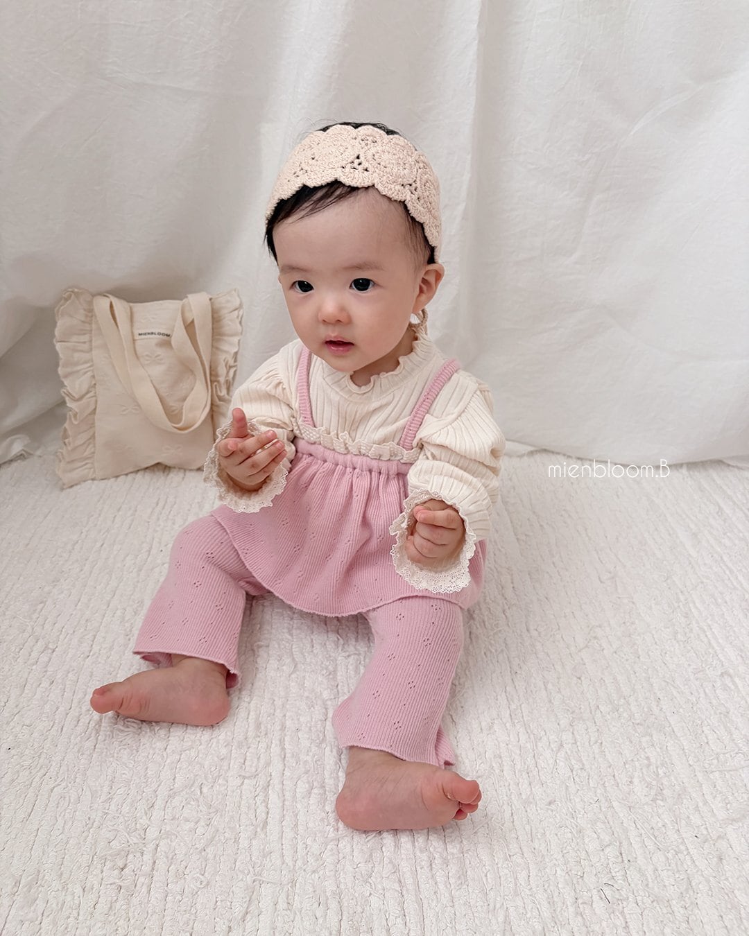 送料無料【予約】/ kidsニットブーツカットレギンス / mienbloom