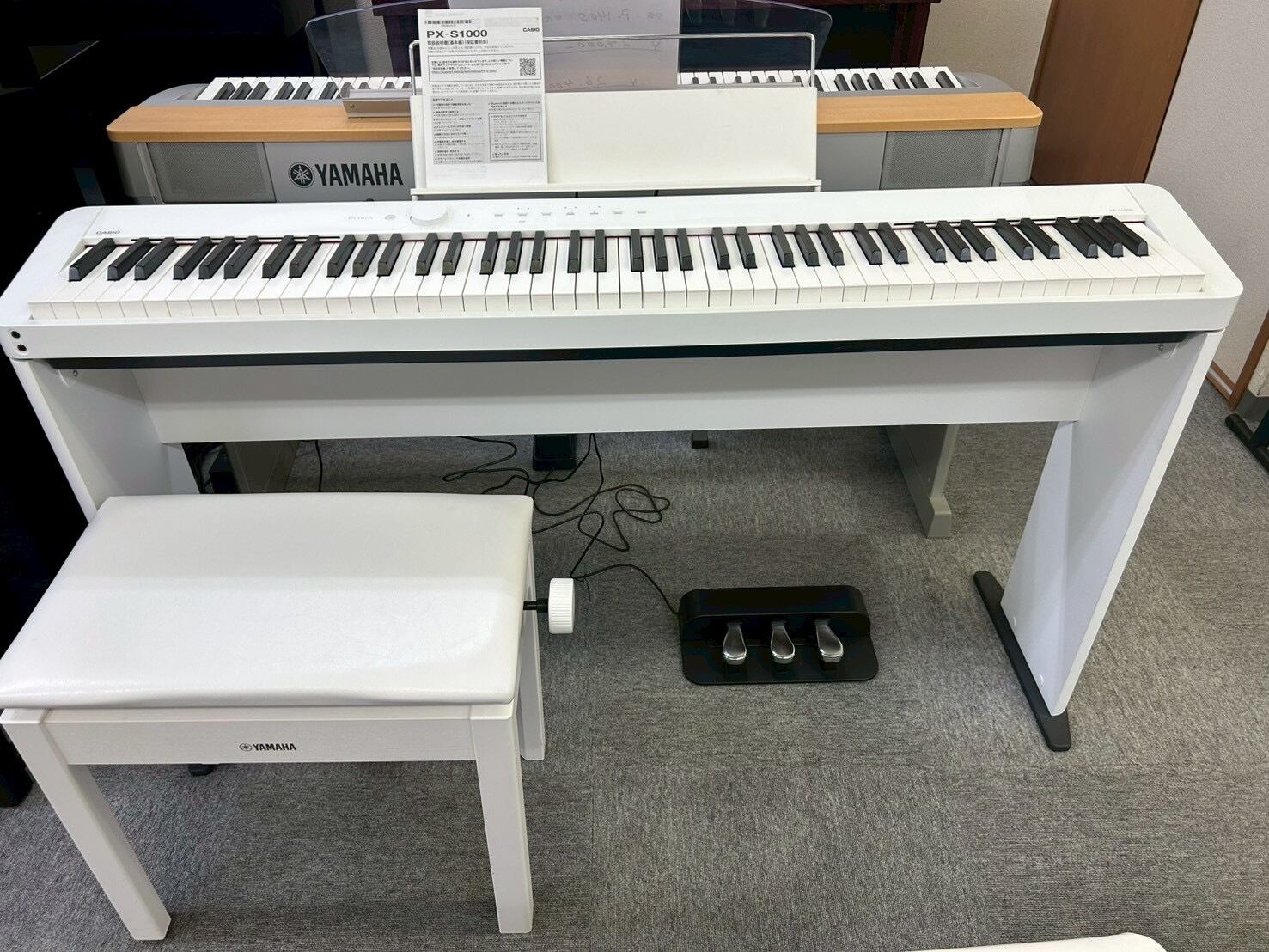ハイブリッドピアノ】CASIO× C.BECHSTEIN GP-1000 25年製 | 関東電子ピアノ
