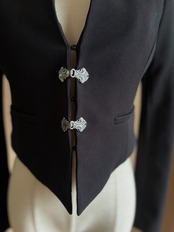 vintage metal hook remake short jacket-5196-3