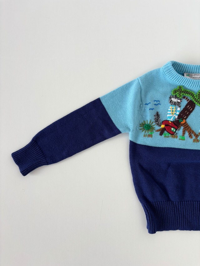 【2T相当・vintage 】赤ずきんニット