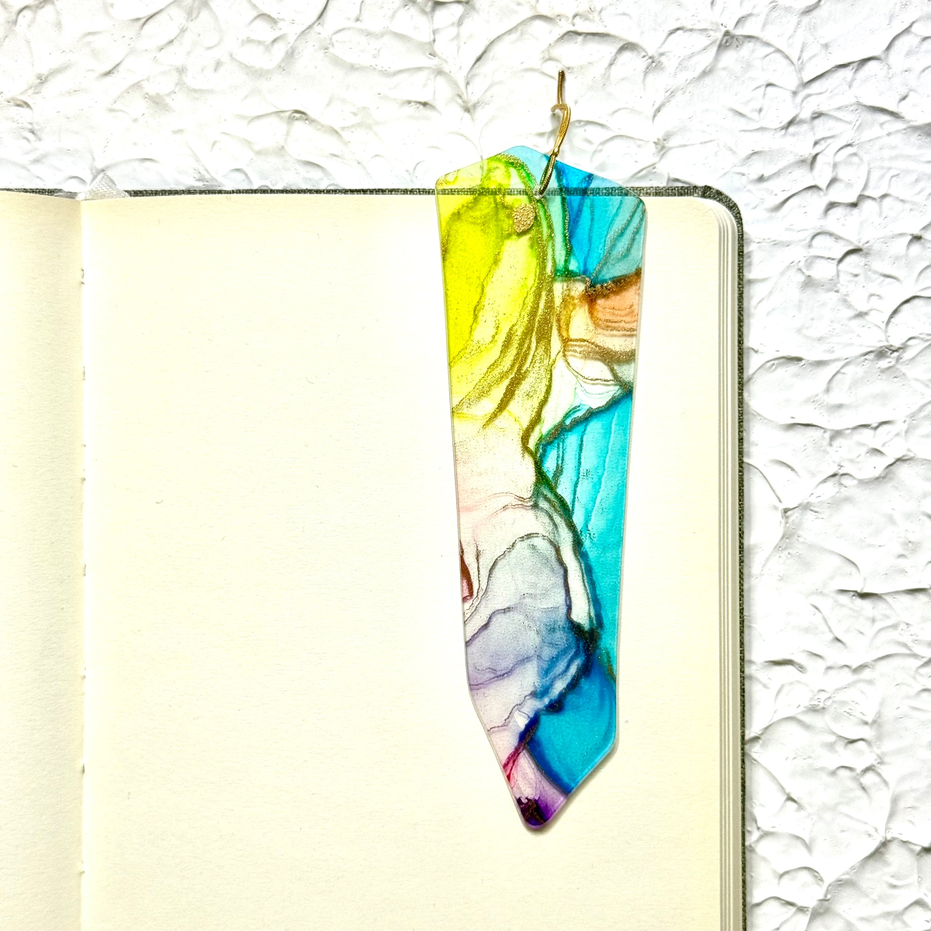 グロス♢ブックマーカー [ ゆるろっかく ] - Yellow green,Purple,Blue,Salmon Pink