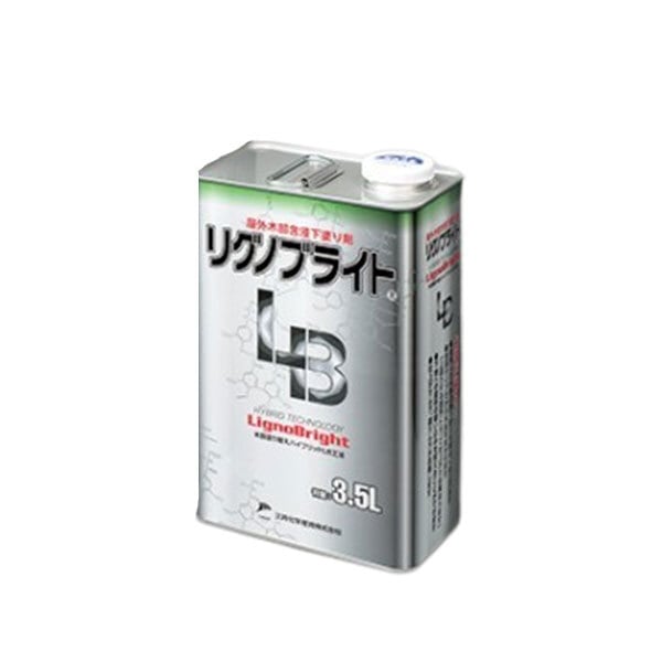 リグノブライト 3.5L缶 三井化学産資 前田工繊産資 屋外木部含浸下塗り剤 ハイブリッドLB工法 400
