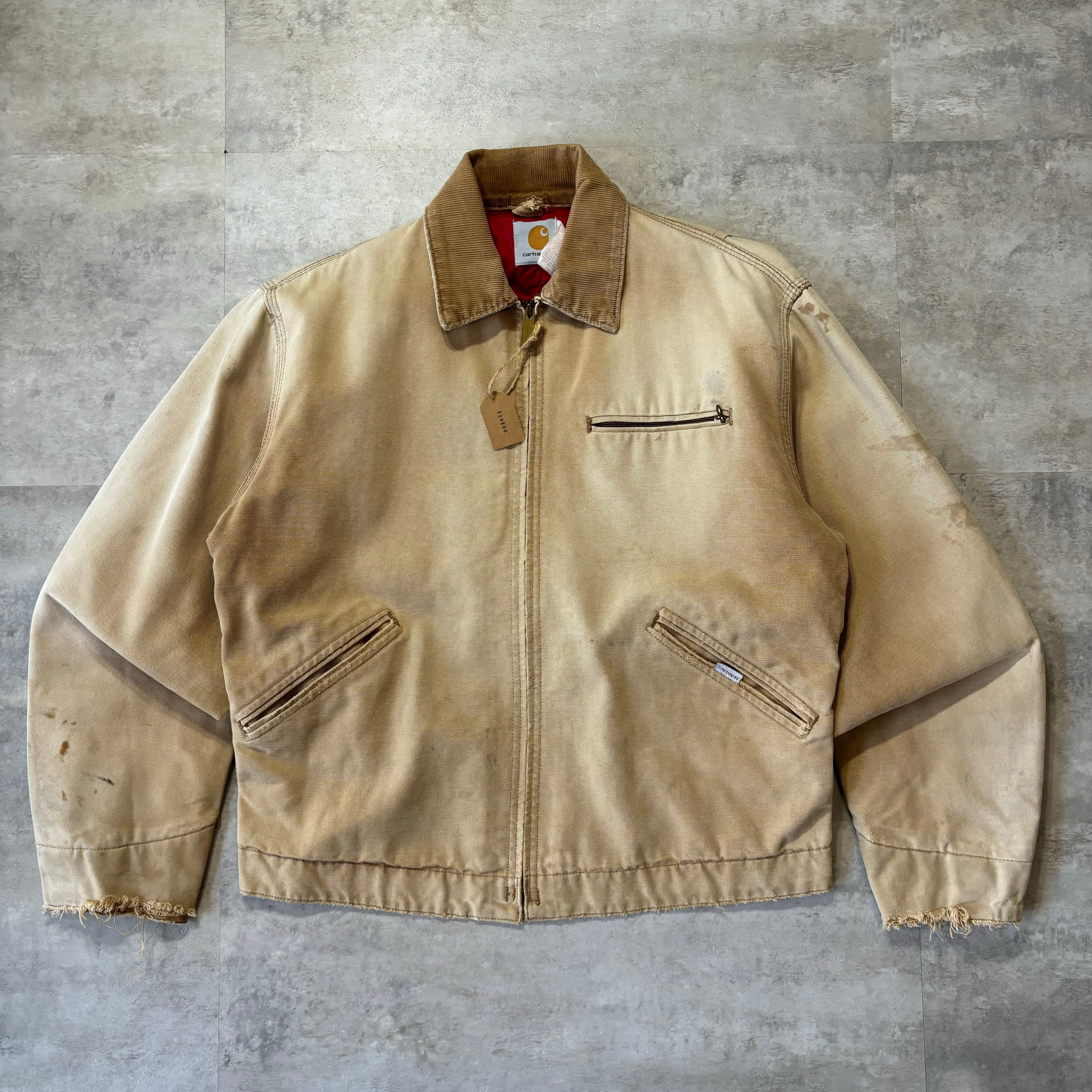 80's vintage usa製 carhartt デトロイトジャケット 短丈 キャメル no.1223