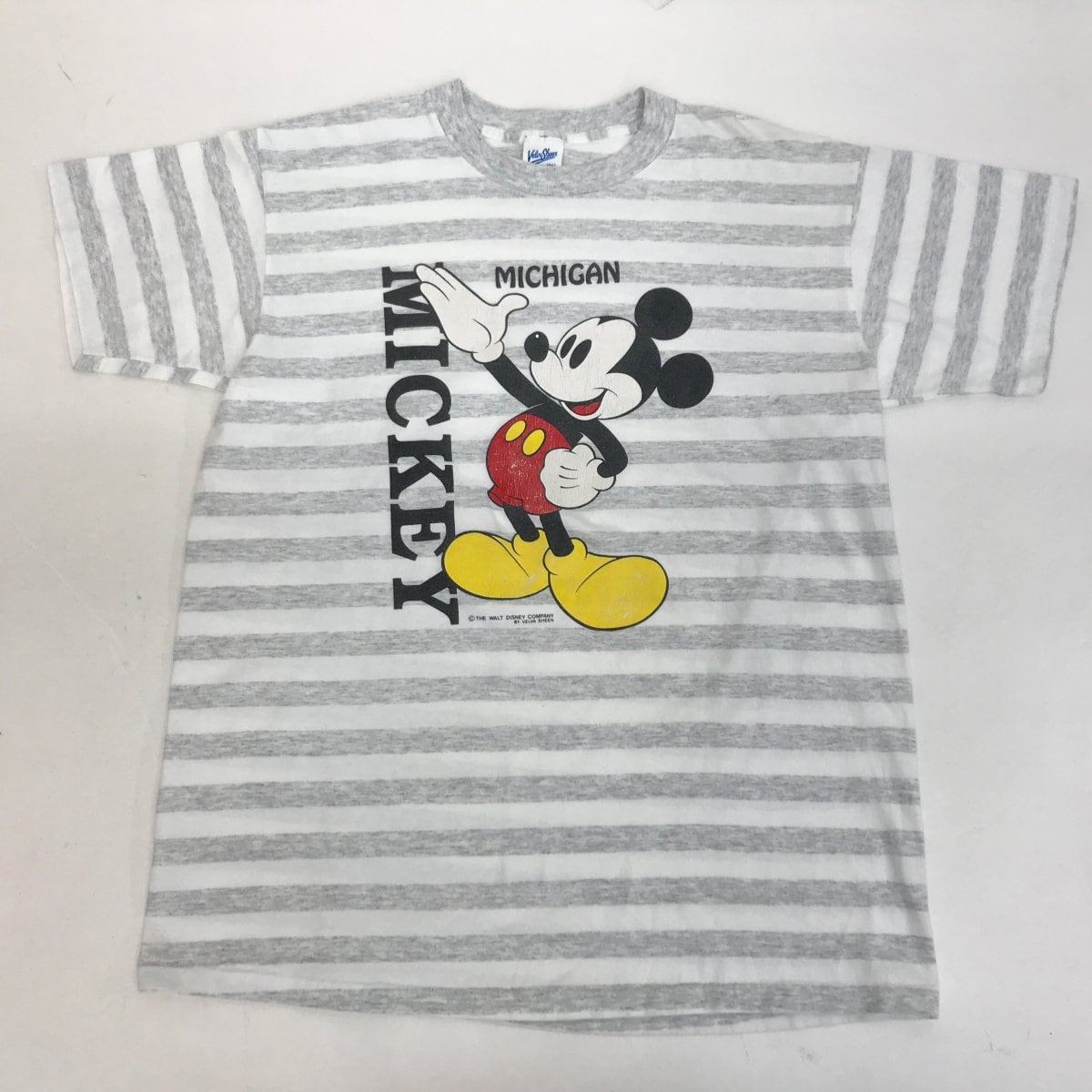 90'sビンテージ！アメリカ製 VELVA SHEEN ミッキーTシャツ 白ディズニー