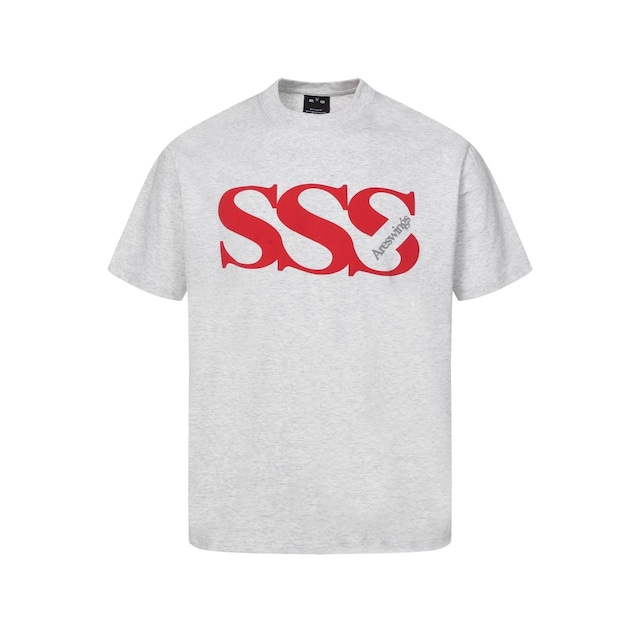 モダンフォントプリントルーズフォルムTシャツ 2col R01840