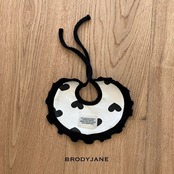 韓国子供服 / 26Autumn / 〖取寄〗Brodyjane / ブラックハートスタイ / ベビー服 / 赤ちゃん服 / スタイ *FREE*